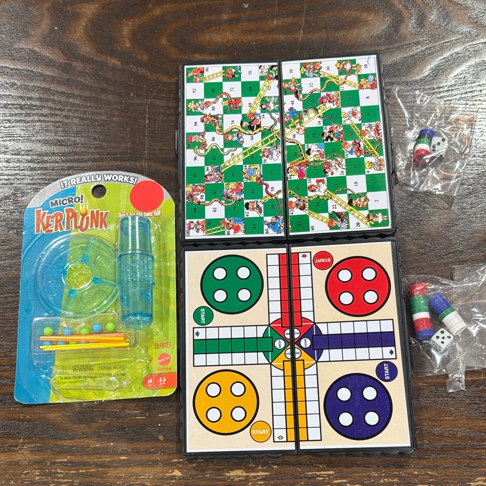 🌈Micro KerPlunk and Travel Board Game Set🌈